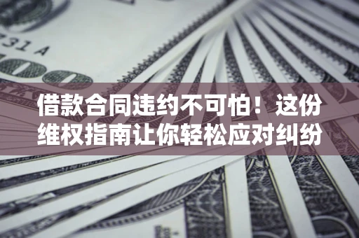 北京借款合同违约不可怕！这份维权指南让你轻松应对纠纷