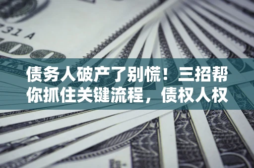 北京债务人破产了别慌！三招帮你抓住关键流程，债权人权益不再缩水